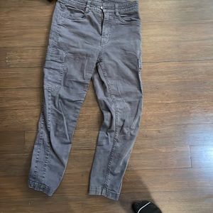 Grey Cargo Jeans Size 8 Prana